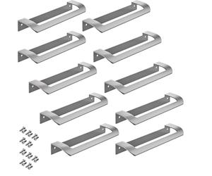 10 x Furniture Handle LYS S 160 mm Stainless Steel Look Matt Drawer Handle Kitchen Handle Folding Door Handle from Junker Design