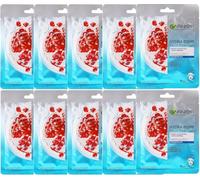 10 X Garnier Skin Active Hydra/Moisture Bomb Tissue Mask 28g - Pomegranate