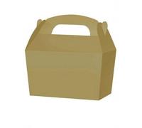 10 x GOLD Party TREAT Boxes - Loot Food Gift Snack Box