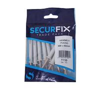 10 x Hammer in Frame & Window Fixings M8 x 60mm with Nylon Masonry Plugs