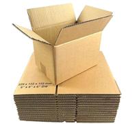 10 x Heavy Duty 9 x 6 x 6" Double Wall Cardboard Boxes 229 x 152 x 152mm | Recyclable Parcel Postal Shipping Cartons Secure Mailing, Storage & Transport