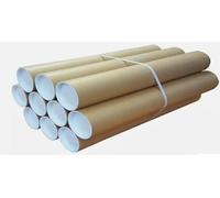 10 x Heavy Duty A2 Postal Tubes - Size 460mm x 50mm with End Caps | Reusable Shipping & Mailing Tubes - Ideal for Posters, Art, Documents, and Blueprints