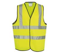 10 X Hi Viz Vest High Visibility Yellow or Orange EN471 Waistcoat Hi Vis Jacket (XL, Yellow)