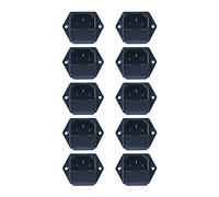10 x IEC Male Chassis Mains Kettle Socket mounting 240V Socket Inlet 10A CABLE
