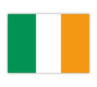 10 x Irish Flag Stickers - Ireland Stickers - for Cars, Laptop, Windows, Luggage (7.4 x 5.2 cm)