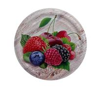 10 X JAM JAR Cap LIDS Twist Off/ 82mm. Ideal for Any Type of PRESERVES,Honey,JAM,Marmalade,CHYTNEYS,The LIDS are Acid Proof, (Fruit 6) Make Sure They are Correct Size Before Purchase !!!