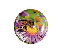 10 X JAM JAR CAP LIDS TWIST OFF MULTICOLOURED N26, 82mm.-THEY ARE IDEAL FOR ANY TYPE OF PRESERVES,HONEY,JAM,MARMALADE,CHYTNEYS,THE LIDS ARE VINEGAR PROOF.