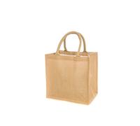 10 x Jute Hessian Medium Luxury Plain Shopping Bag