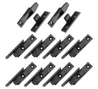 10 X Keku Drop On/Hook On Push in Plinth Fasteners Fittings Press Fit Panel Clips, ABS Quick Fitting Furniture Panel Board Connector, Mount Fasteners for Kitchen Cabinets Wardrobe Bed Table