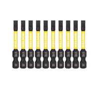 10 x KELSON 4.5mm Flat-Head 50mm Impact Rated Screwdriver Bits Slotted Slot SL4.5 1/4" Universal