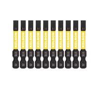 10 x KELSON 5.5mm Flat-Head 50mm Impact Rated Screwdriver Bits Slotted Slot SL5.5 1/4" Universal