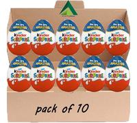 10 x Kinder Surprise Egg 20G Perfect For Easter 2026.