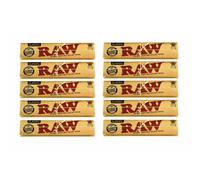 (10 x King Size Slim Only) RAW CLASSIC KING SIZE SLIM 110MM ROLLING PAPER with RAW ROACH FILTER TIPS