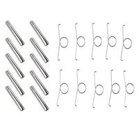 10 x L2 R2 Trigger Button Spring Metal R2 L2 Trigger Buttons Component Buckle for PS5 Controller Replacement (10pcs R2 L2 Component Buckle)