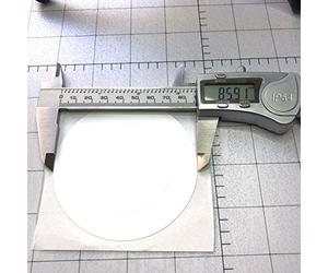 10 x Large NFC Tags for CD and Poster, 85mm Dia | NXP Chip NTAG213 | 144 Bytes Memory | The biggest in The market | Round White Stickers | Strong Self Adhesive | High Scan Strength