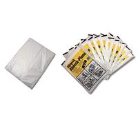 10 x Large Plastic Polythene Dust Sheet for Decorating 4m x 5m / 13ft x 16ft Painting Masking Covering Furniture (10 x Large Plastic Polythene Dust Sheet