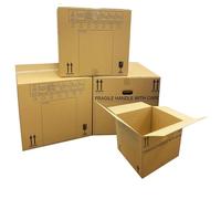 10 X Large Printed 53cm x 53cm x 42cm House Removal Strong Cardboard Boxes With Handy Check List & Carry Handles