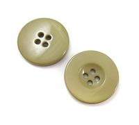 10 x Large Round Acrylic Buttons (30mm) Colourful *13 Colours* Sewing SEW ON Crafts Dressmaking Haberdashery (Beige H3710)