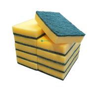 10 x Large Sponge Scourers 14 x 9cm. Heavy Duty for Cleaning, Washing Up, Kitchen, Household Use.