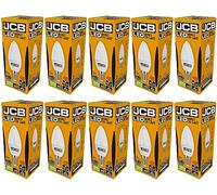 10 X LED Daylight Candle Lamp Light Bulb SES E14 Small Screw 6500K 6 Watt 40W Equivalent [Energy Class A+]