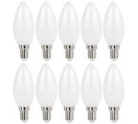 10 X LED Filament Illuminant Candle C35 1W E14 Matte 110lm 840 Neutral White [EEK: E]