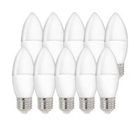 10 X LED Light Bulb Candles 6W E27 Matte 540lm Lamp 840 Neutral White 4000K [EEK: F]