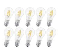 LEDVANCE Smart Led Lamp With Bluetooth, E27, Filament, Dimmable, Replaces Incandescent Lamps With 50 W, Warm White (2700 k), Controllable With Google, Alexa And Apple Voice Control, Smart + Bt Cla Fil