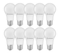 10 X Ledvance LED A60 Bulbs 8W = 60 Watts E27 806lm Matte Warm White 2700K [EEK: F]