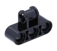 10 x LEGO® Technic, Axle and Pin Connector Perpendicular Triple Black