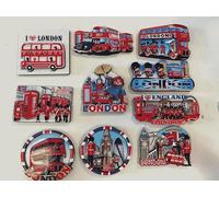 10 x London Souvenir wooden Fridge Magnets best gift