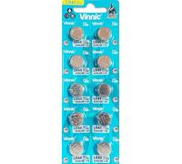 10 x LR44 A76 Alkaline Button Cell Batteries AG13 A76 L1154 Vinnic