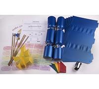 10 X Make your own Large (14” / 35cm) Christmas cracker kits - Blue