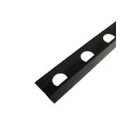 10 x Matt Black Metal 10mm Tile Trim