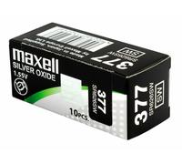10 X Maxell 377 Batteries Box Mercury Free Silver Oxide SR626SW 1.55V