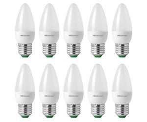 10 X Megaman 142242 5 Watt Dimmable ES LED Candle Warm White
