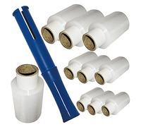 10 x Mini Hand Pallet Shrink Wrap 100mm x 150m (17mu) & 1 Handy Dispenser