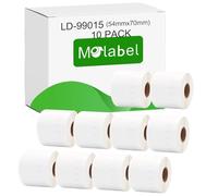 10 x Molabel 99015 S0722440 Address Labels for Dymo LabelWriter 4XL 450 400 330 320 310 54x70mm