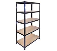 Monster Racking T-rax Warehouse & Garage Metal Shelving, Black, 90Cm W, 45Cm D, Set Of 10, Black