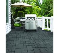 10 x Mosaic Garden Patio Interlocking Composite Decking Floor Tiles 30x30cm