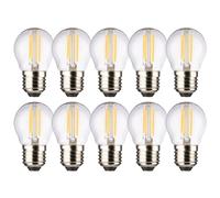 10 X Müller-Licht LED Filament Retro Drop 2.5W = 25W E27 Clear Warm White 2700K [EEK: E]