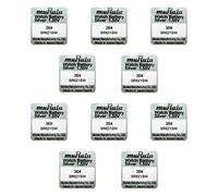 10 x Murata 364 SR60 AG1 SR621SW Silver Oxide 0% Mercury Watch Batteries [Pack of 10]