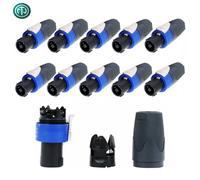 10 x Neutrik NL4FX Speakon 4 Pole Cable Plug Connector