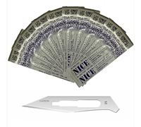10 x NICE No.25 Sterile Carbon Steel CS25 Surgical Blades