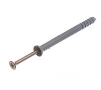 10 x Nylon Hammer in Frame FIXINGS RAWL Masonry Plugs & Screws M6 x 70MM