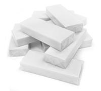 10 x OMG Large Jumbo White Vinyl Plastic Rubber Erasers