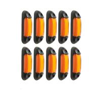 10 x Orange Neon Effect LED Marker Lights 12V 24V Left Right Side Marker Lights Rubber Frame for Truck Truck Caravan Camper Trailer
