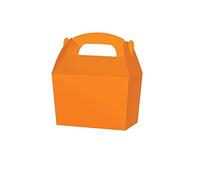10 x ORANGE Party TREAT Boxes - Loot Food Gift Snack Box