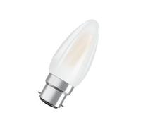 10 X Osram 4.5W - 40W 470Lm B22D Bayonet Cap Classic Led Frosted Candle