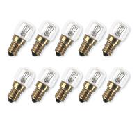 10 x Osram Bulb Special Oven 15W E14 Clear Light Bulb 300° Oven Warm White [EEK: G]
