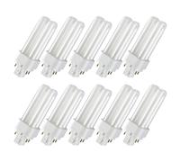 10 x Osram Dulux D/E 18W 830 Warm White G24q-2 Compact Fluorescent Lamp